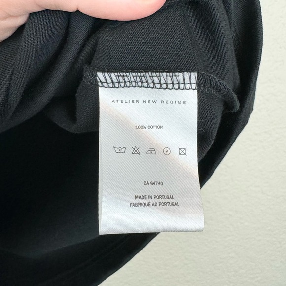 Atelier New Regime Black Basic Graphic T Shirt Size L - Picture 5 of 5